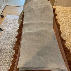 Lafayette 148 New York Cropped Linen Pants